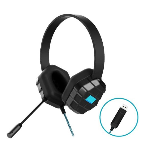 MS50323 Headset DropTech B2 with Boom Mic USB Braided