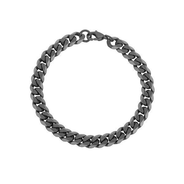 STEELX Curb Chain Bracelet - Black