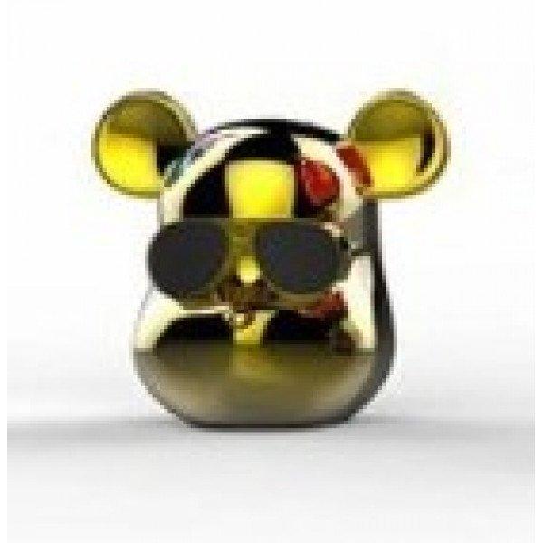 Cool Sunglasses Robot Bear Head Wireless Bluetooth Speaker L15 for Universal Cell Phone And Bluetooth Device - Gold