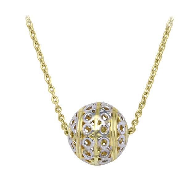 10K Gold Fashion Necklace with Pendant - Ball