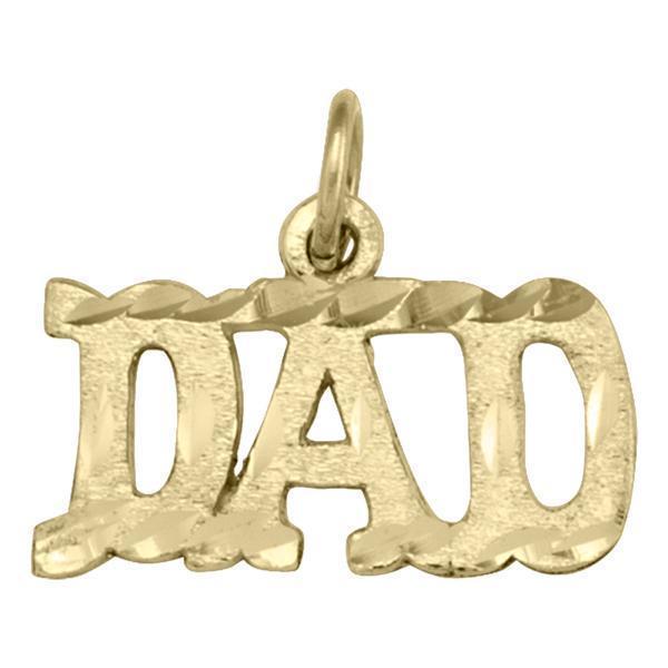 10K Gold Charm - Dad