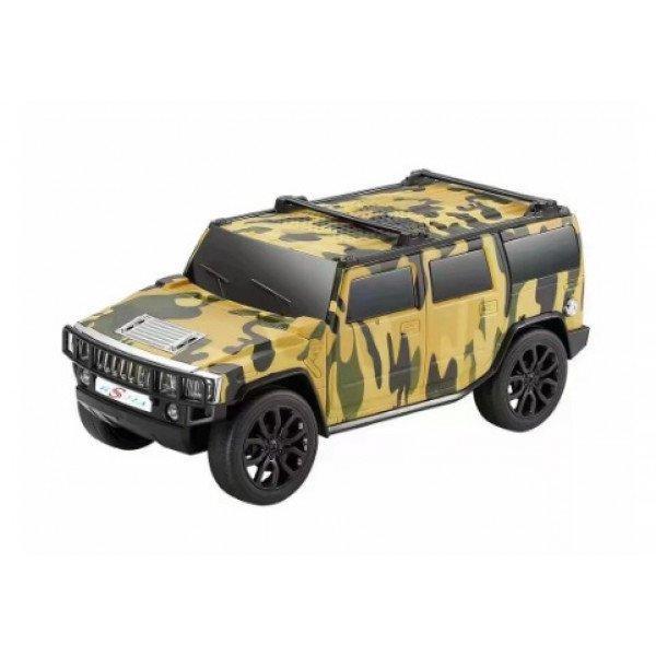 Large SUV Design Music Car Portable Wireless Bluetooth Speaker with LED Light KIWS590 for Universal Cell Phone And Bluetooth Device - Camo