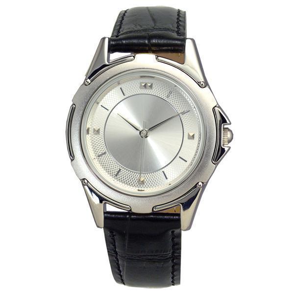 142-00SLBBK Silver Allister Mens Dress Watch (Silver/Black)