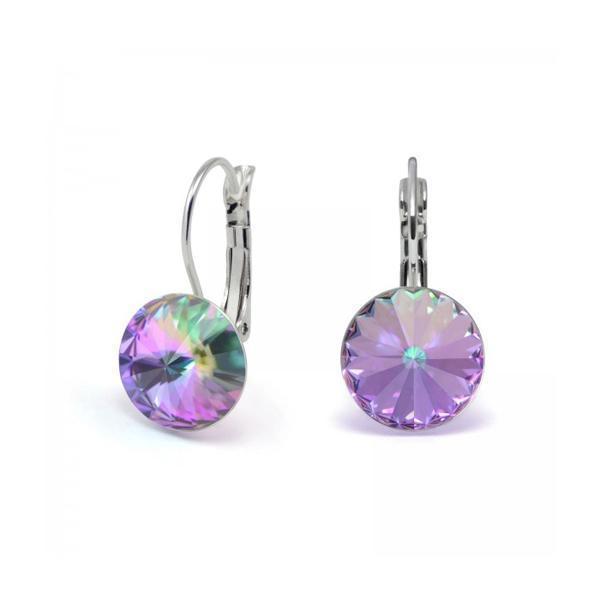 Swarovski Elements Crystal Drop Earrings - Vitrail Light