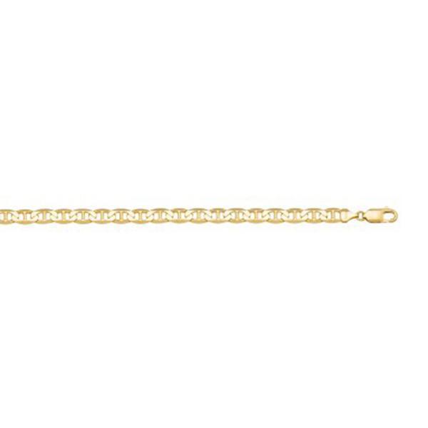 14K Gold Flat Anchor 7" Bracelet
