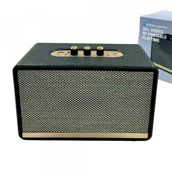 Heavy Bass Bluetooth Wireless Speaker - Portable Sound Box for Detailed Audio - Black