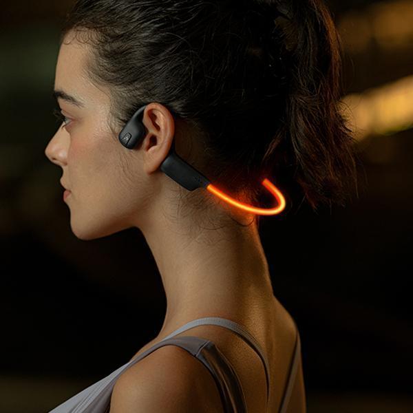 MAT-HAKLI Open-Ear Earphones with LED Visibility Wire