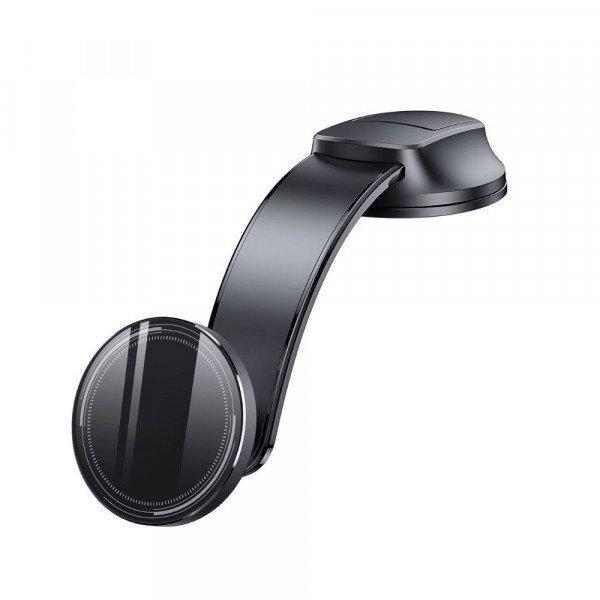 Flexible Magnetic Car Phone Mount with Suction Cup Ultimate Stability - Black