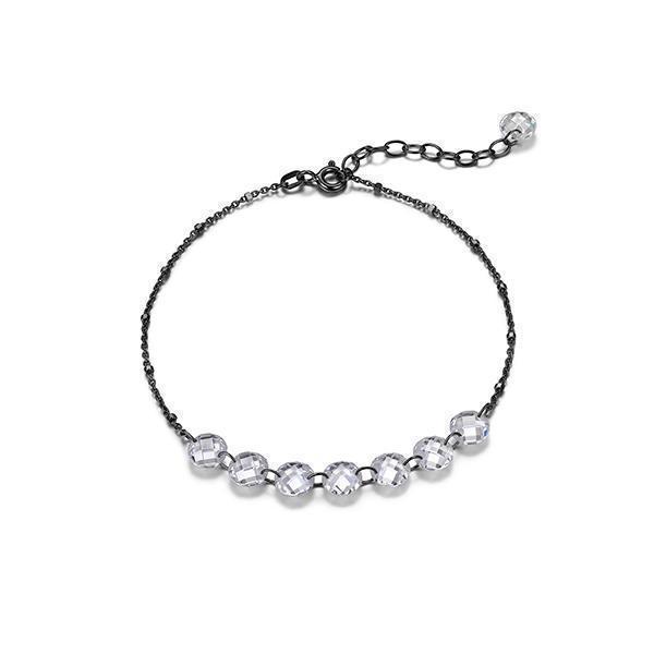 Floating Diamondlite Cubic Zirconia Bracelet - Black