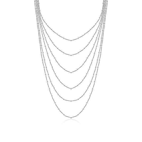 CJ Steelx Multi-Layered Station Chain - Silver