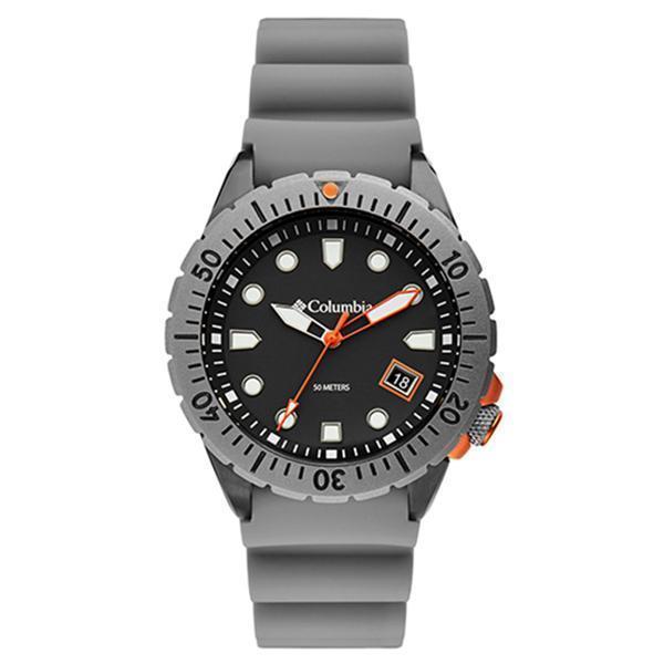 Pacific Outlander Gray 3-Hand Date Gray Silicone Watch