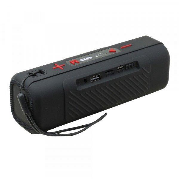 Loud Sound Portable Bluetooth Speaker with FM Radio and LCD Display - Universal Compatibility KIS883 for Universal Cell Phone And Bluetooth Device - Black