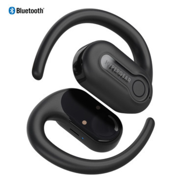 MS53796 Bluetooth Open-Ear True Wireless Earbuds AeroFlex 360 IPX4 Sweatproof Dual Noise Filtering Mics Portable Charging Case 25Hr Playtime