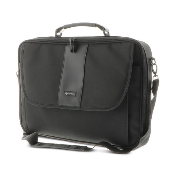 MS50993 Laptop Bag 15.4in Top Load Water Resistant Nylon Classic Light with Shoulder Strap