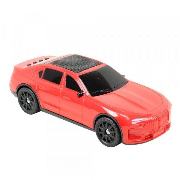 Sport Car Design Inspired Portable Bluetooth Speaker - Solar-Powered with Comprehensive Media Support KIX703 for Universal Cell Phone And Bluetooth Device - Red