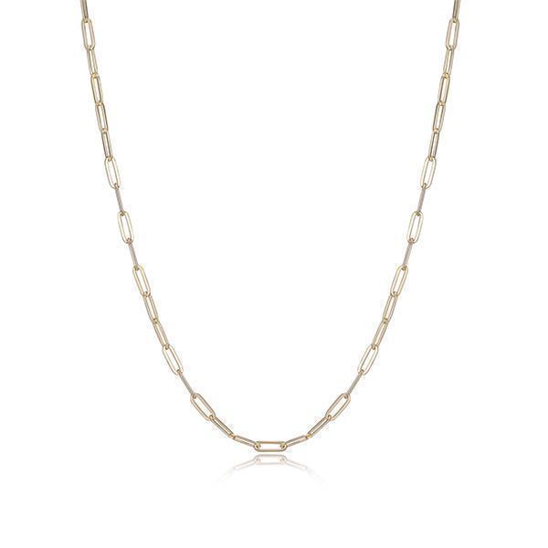 NCGS0U0DQ-Y-17 Sterling Silver "PAPERCLIP" 3.5mm Link Necklace