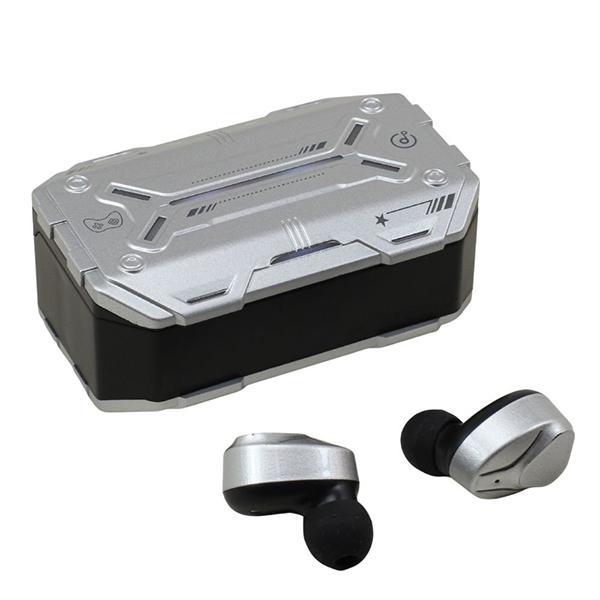 Tech Armor Elite TWS Bluetooth Headphones With Dynamic Battery Display KIM99Plus for Universal Cell Phone And Bluetooth Device - Silver