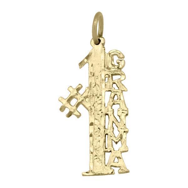 10K Gold Charm - #1 Grand Ma