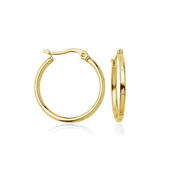 CJ Steelx 25mm Hoop Earrings - Gold