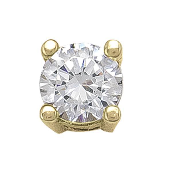 10K Gold Cubic Zirconia Stud Earrings