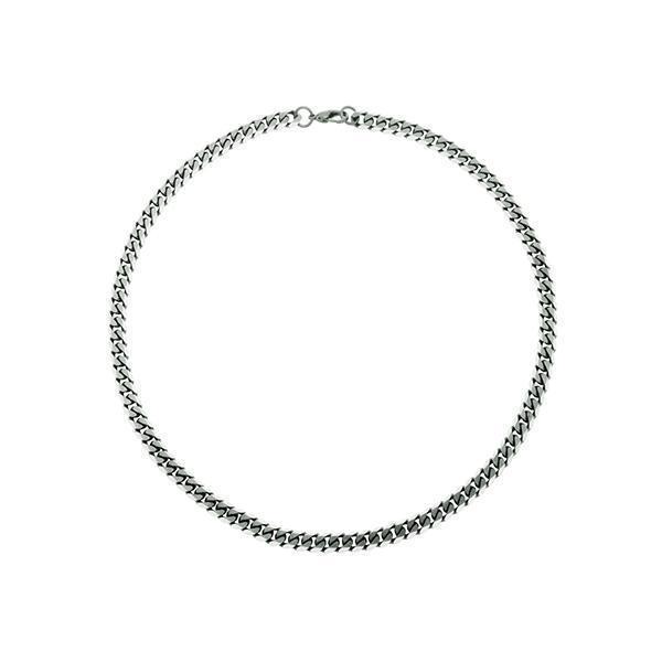 STEELX Satin Flat 8mm Cable Chain - Silver