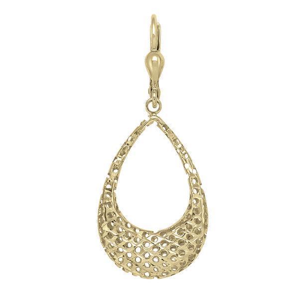10K Gold Fashion Drop Earrings - 2.8gm