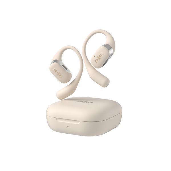 MS52888 OpenFit Beige Bluetooth Headset Noise Cancelling Mic Around Ear Air Conduction - OpenBass - Water Resistant IP54