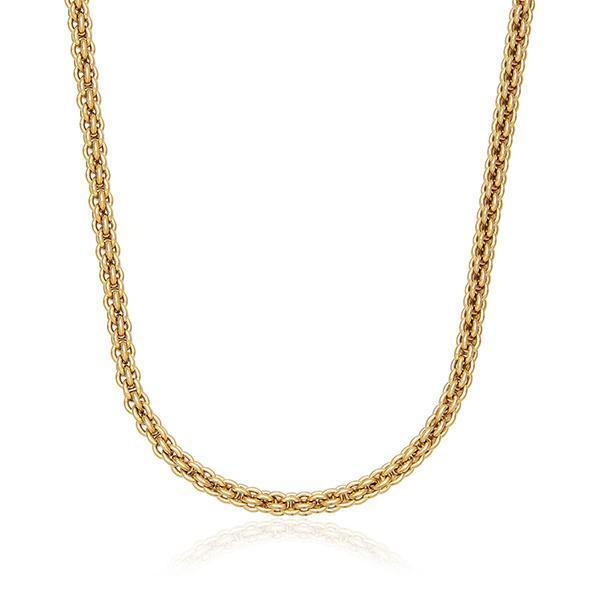 CJ STEELX Round Multilink Chain Necklace Size 16 - Gold