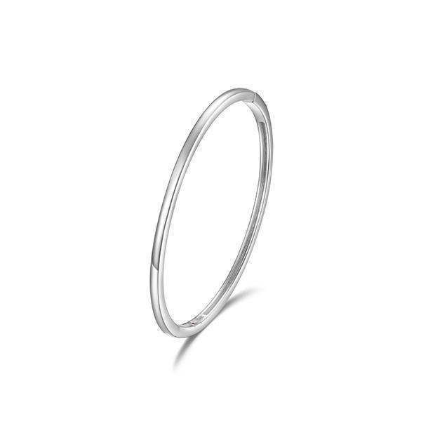 BR1LAM7-W "Simpatico" 3mm Square Tube Endless Bangle