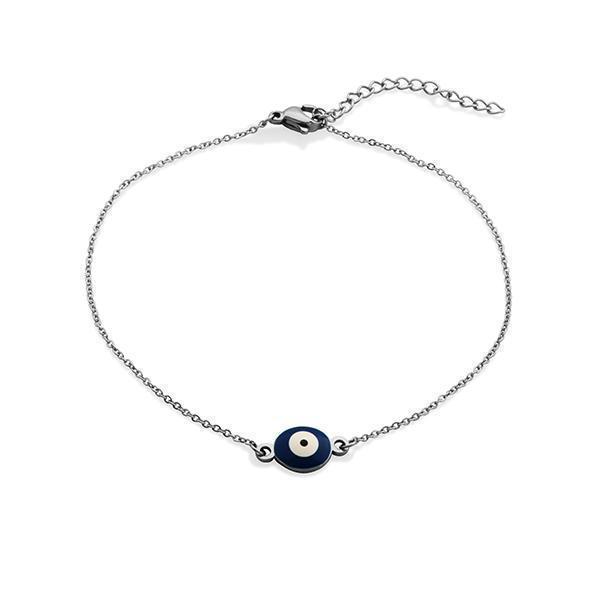 STEELX Evil Eye Anklet - Silver