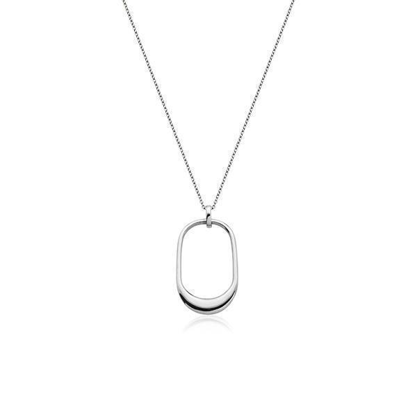 CJ Steelx Sleek Cubed Pendant - Silver