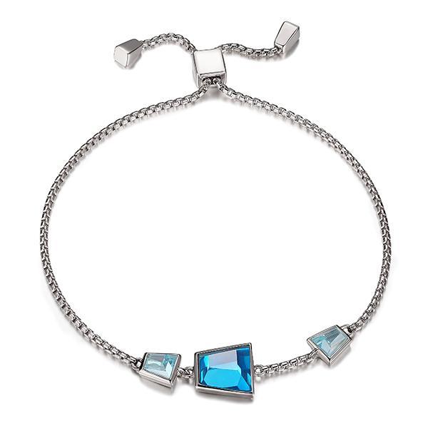 BR1LAA92-W-9 Paradox Cubic Zirconia Bolo Bracelet Size 9