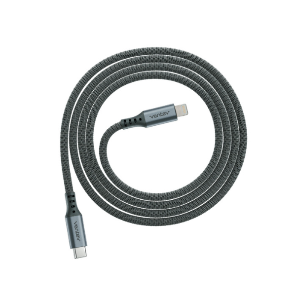 MS52451 Charge  and  Sync Lightning MFI to USB-C Cable 4ft Alloy