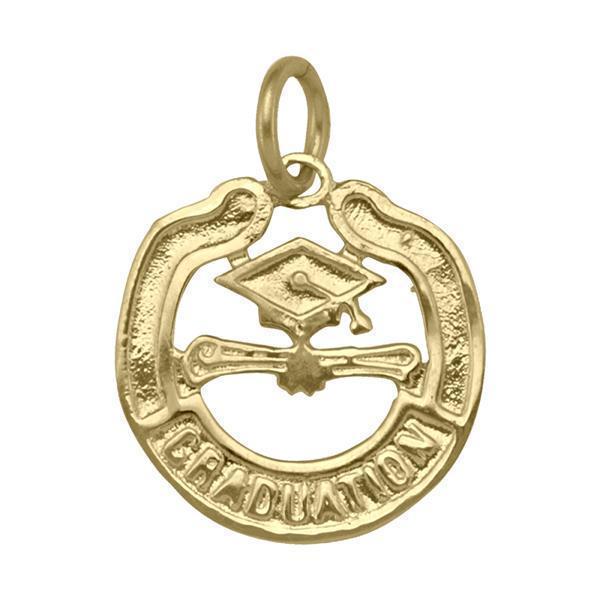 10K Gold Charm - Graduation