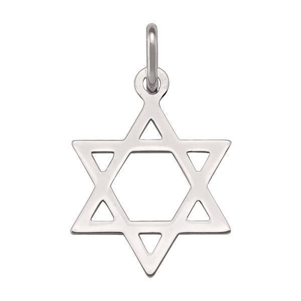 14K Gold Star of David Pendant