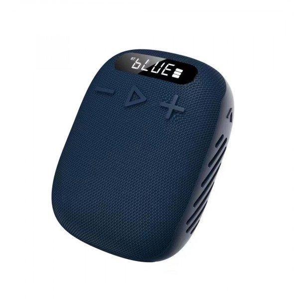 New Portable Bluetooth Speaker for Outdoor Sports Portable Clip On Speaker KIWIND3S for Universal Cell Phone And Bluetooth Device - Blue