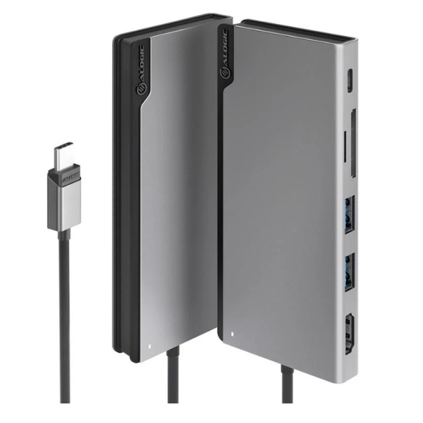 MS53210 Docking Station USB-C 6-in-1 100W Power Delivery 4k Ultra HD 60Hz Support Gen 2 Aluminum Body Ultra