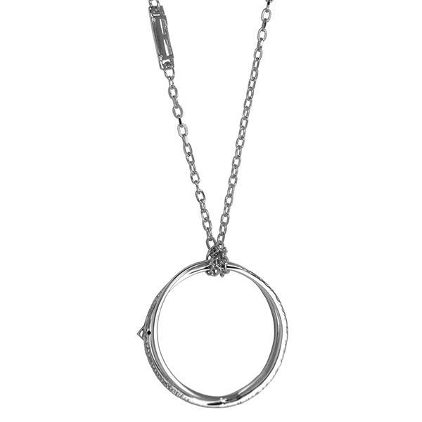 NR3L846A0-W-18 Sterling Silver Circle Necklace Size 18