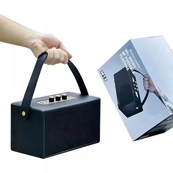 Rich Bass Bluetooth Wireless Speaker with Carrying Strap - Premium Portable Audio Solution - Black