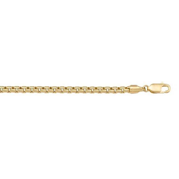 10K Gold Hollow Box 7.5" Bracelet