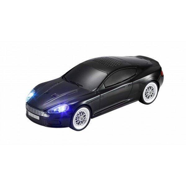 Modern Design Music Express Car Compact and Stylish Wireless Sound Bluetooth Speaker with LED Lights KIWS-593 for Universal Cell Phone And Bluetooth Device - Black