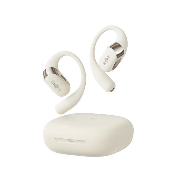 MS53844 OpenFit 2 Beige Bluetooth Headset Noise Cancelling Mic Around Ear Air Conduction - OpenBass - Water Resistant IP55
