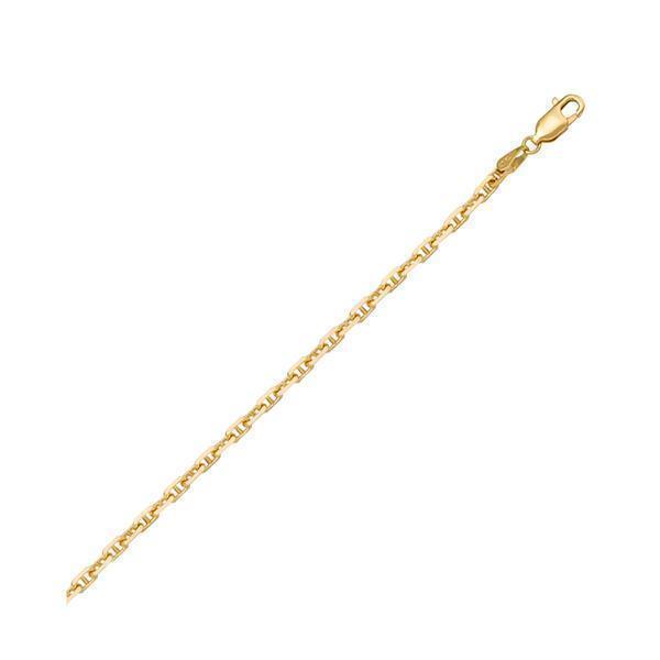 18" 18K Gold Anchor Necklace - 2.6 gm