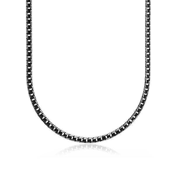 STEELX 9mm Flat Chain Necklace -  Gunmetal