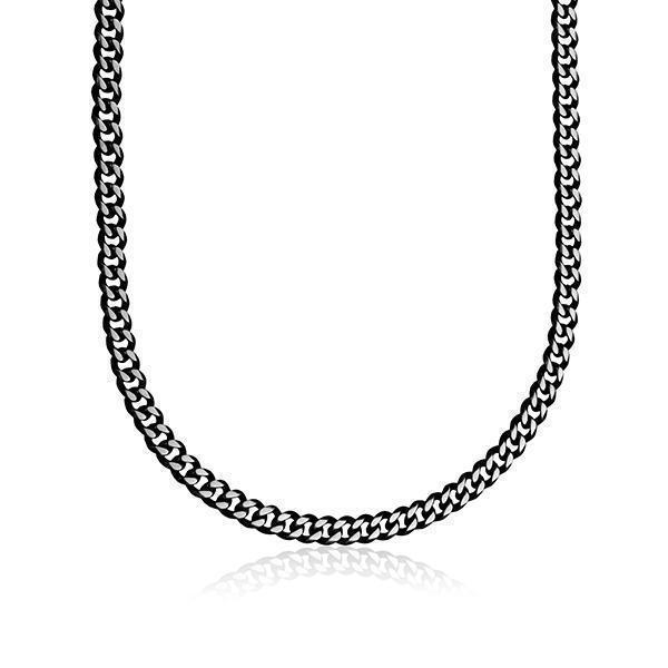 STEELX 7mm Two-Tone Curb Chain Necklace
