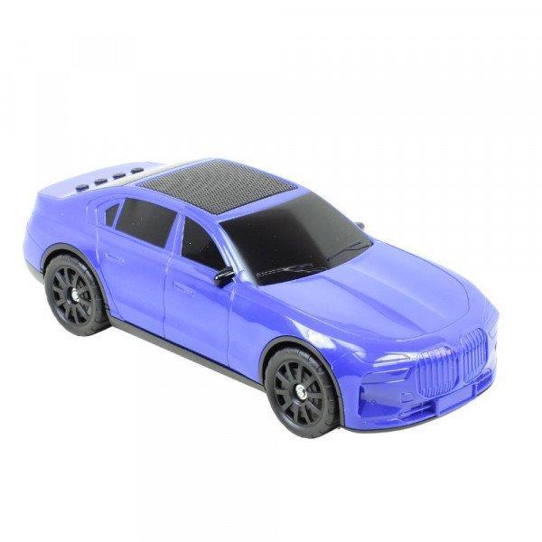 Sport Car Design Inspired Portable Bluetooth Speaker - Solar-Powered with Comprehensive Media Support KIX703 for Universal Cell Phone And Bluetooth Device - Blue