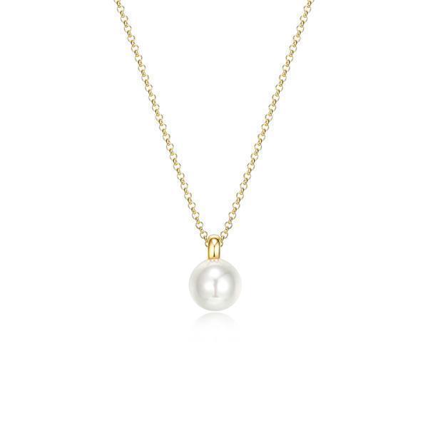 N30LBTL-Y "Simpatico" 10mm Pearl Necklace