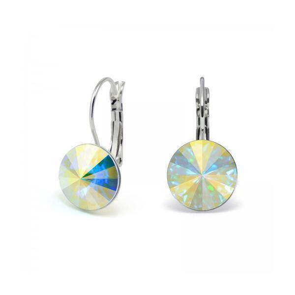 Swarovski Elements Crystal Drop Earrings - Aurora Borealis