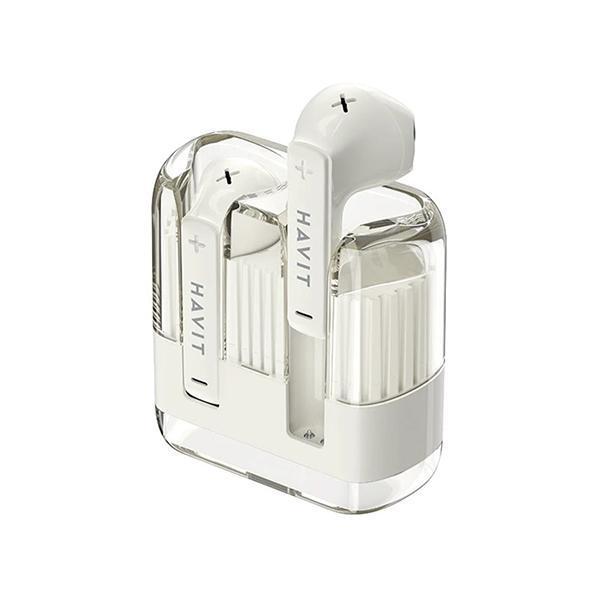 Havit True wireless Bluetooth V5.3 Stereo Crystal Clear Earbud - Beige