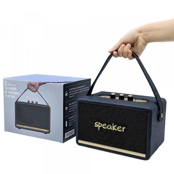 Bass Diaphragm and Subwoofer Design Portable Bluetooth Wireless Speaker for Deep, Dynamic Sound Anywhere - Black